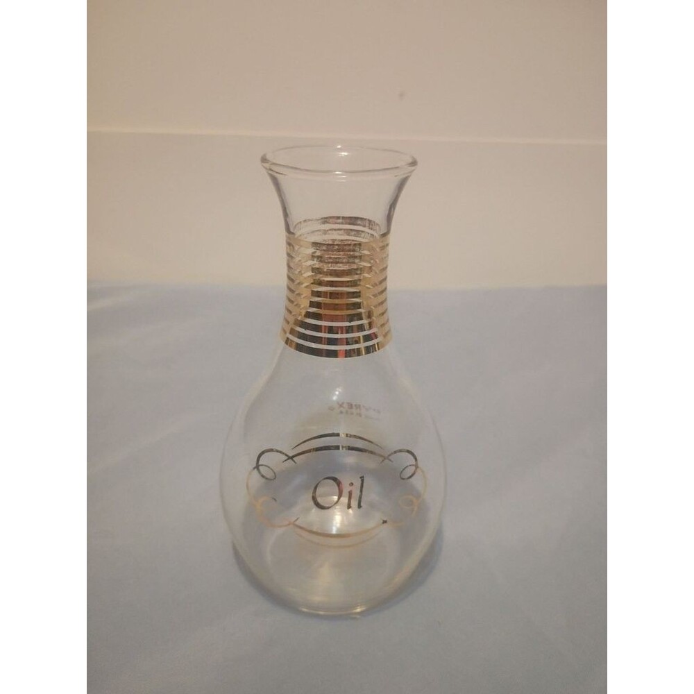 Vintage Pyrex Glass Oil and Vinegar Cruet Set